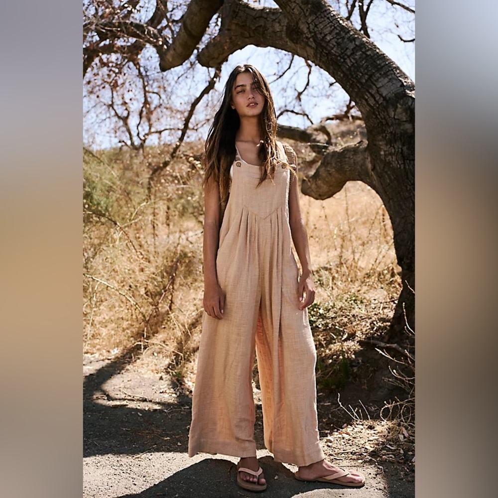 BNWT Free People Sundrenched Dungarees XS